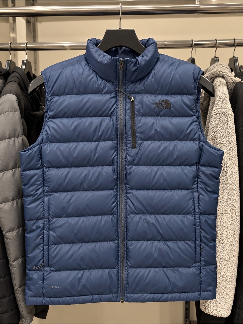 The North Face Men’s 550 Down Jacket – XXL Tall – Navy – NWOT